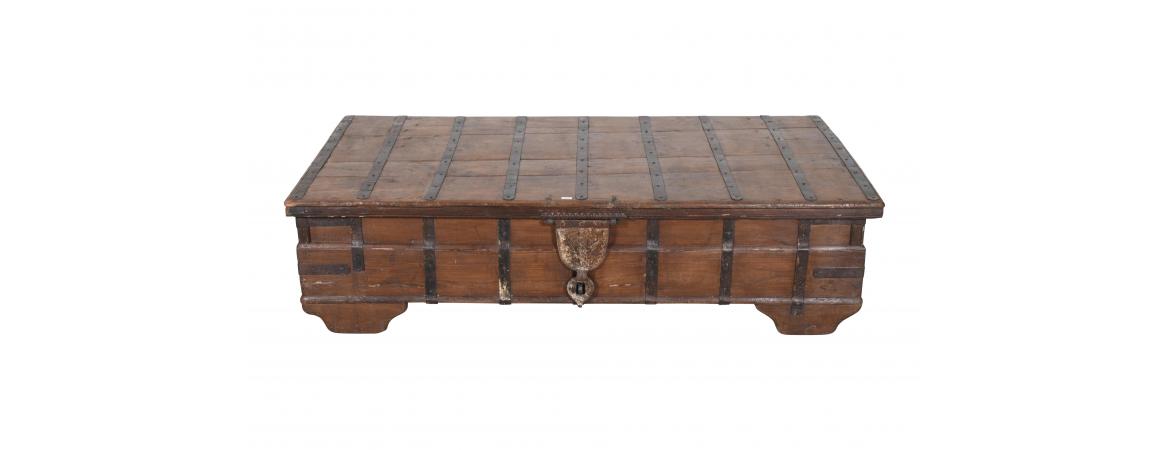Antique Trunk with Lift Top-Cheshire Furniture Outlet
