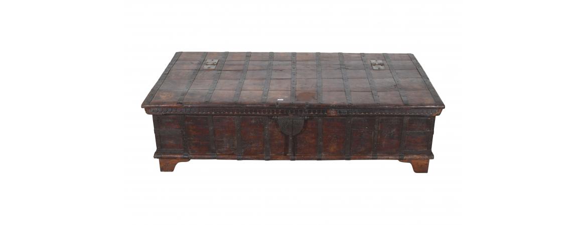 Antique Trunk with Lift Top-Cheshire Furniture Outlet