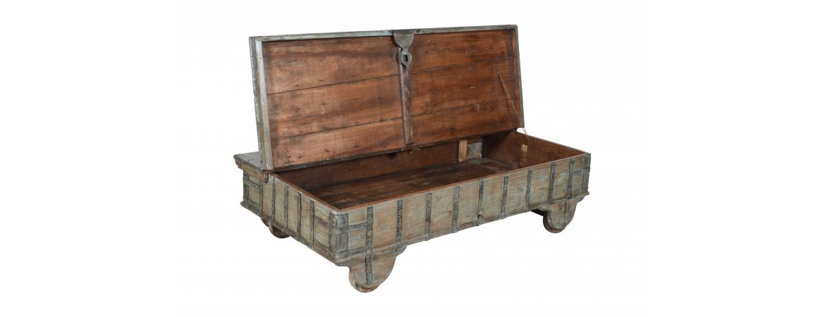 Antique Trunk with Lift Top-Cheshire Furniture Outlet