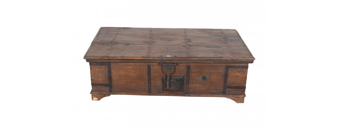 Antique Trunk with Lift Top-Cheshire Furniture Outlet