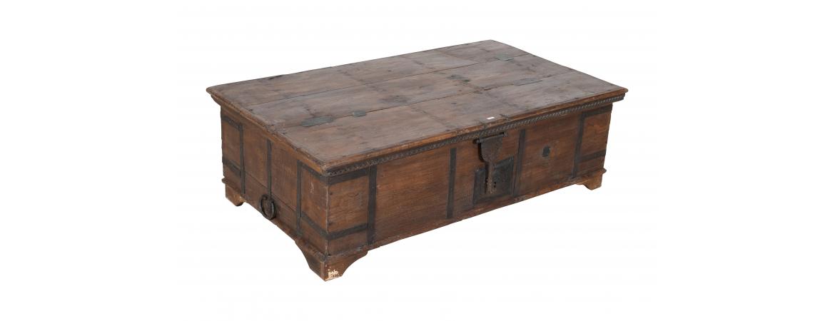 Antique Trunk with Lift Top-Cheshire Furniture Outlet