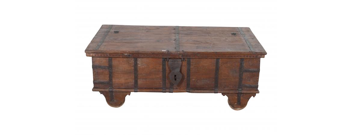 Antique Trunk with Lift Top-Cheshire Furniture Outlet