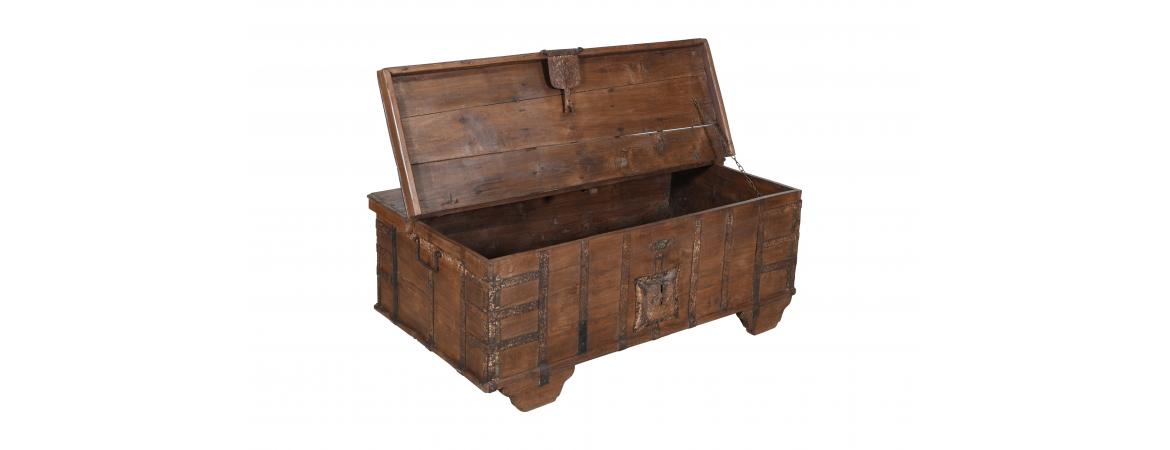 Antique Trunk with Lift Top-Cheshire Furniture Outlet