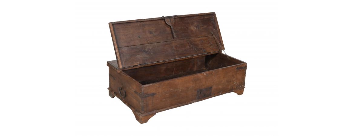 Antique Trunk with Lift Top-Cheshire Furniture Outlet