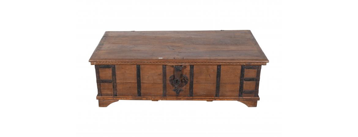 Antique Trunk with Lift Top-Cheshire Furniture Outlet
