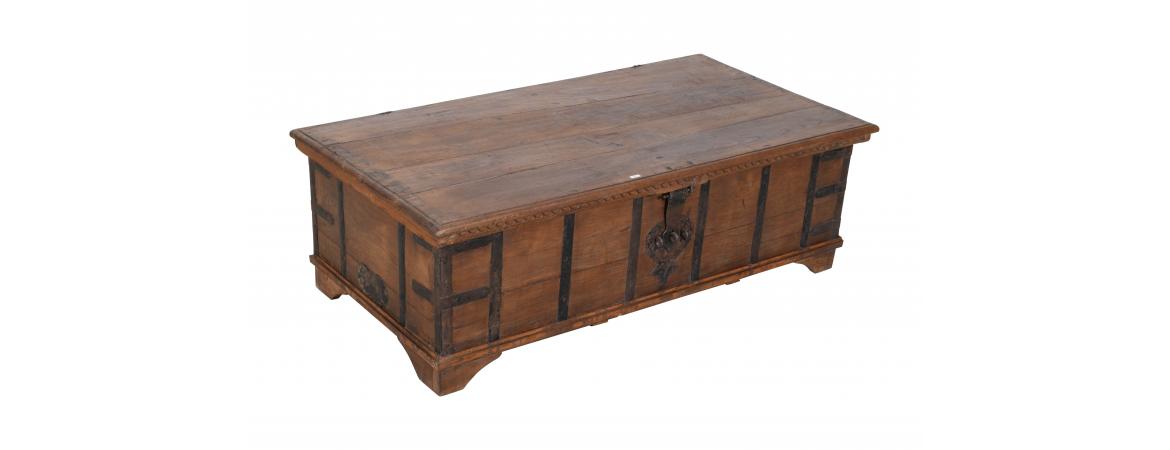 Antique Trunk with Lift Top-Cheshire Furniture Outlet