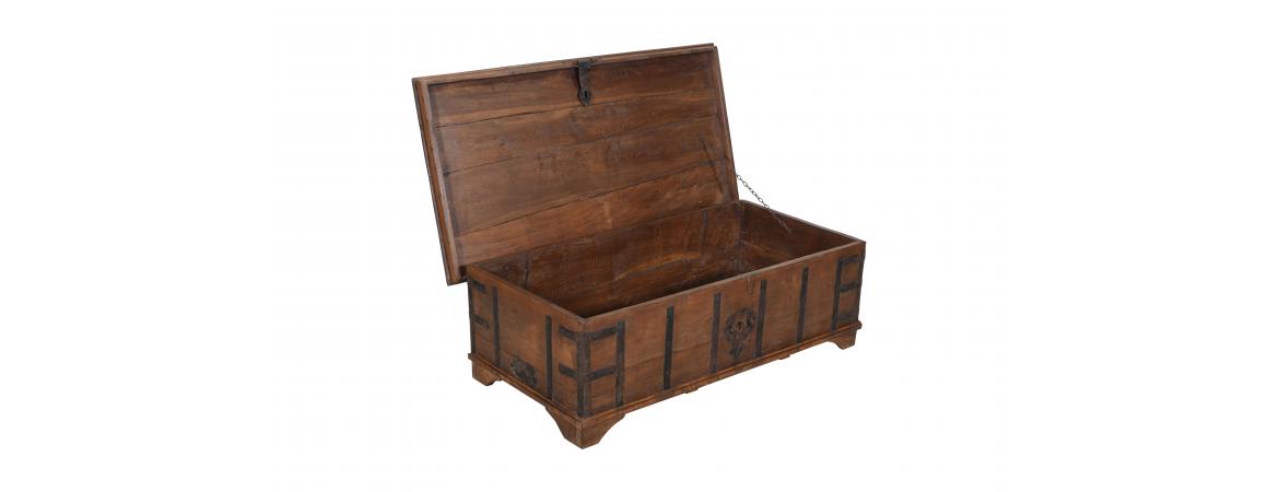 Antique Trunk with Lift Top-Cheshire Furniture Outlet