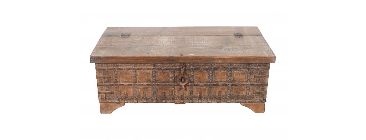 Antique Trunk with Lift Top-Cheshire Furniture Outlet