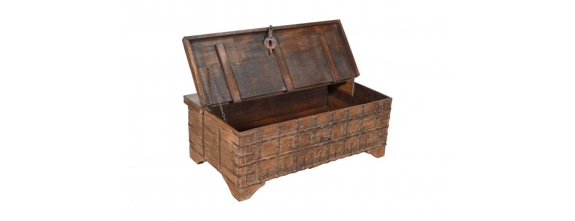 Antique Trunk with Lift Top-Cheshire Furniture Outlet