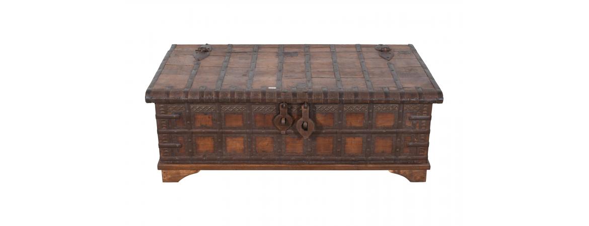 Antique Trunk with Lift Top-Cheshire Furniture Outlet