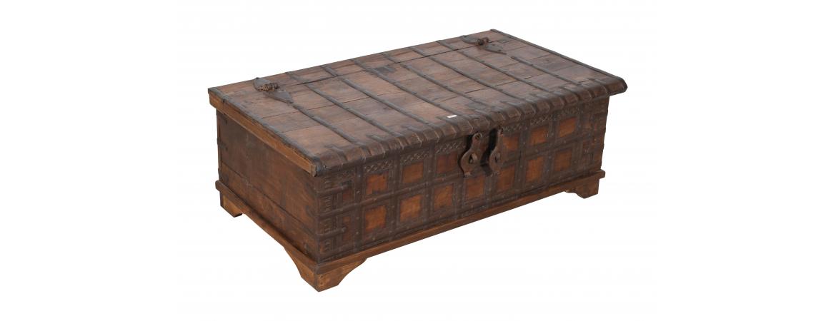 Antique Trunk with Lift Top-Cheshire Furniture Outlet