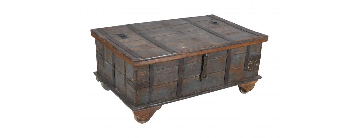 Antique Trunk with Lift Top-Cheshire Furniture Outlet