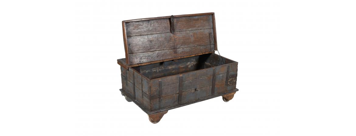 Antique Trunk with Lift Top-Cheshire Furniture Outlet