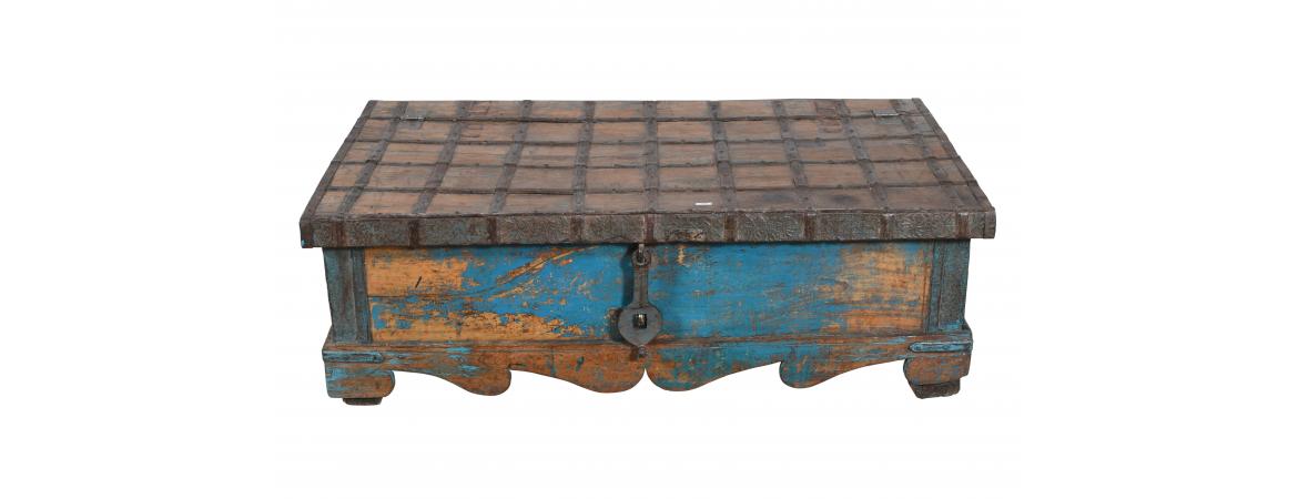 Antique Trunk with Lift Top-Cheshire Furniture Outlet