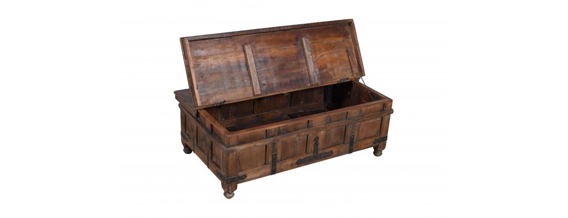 Antique Trunk with Lift Top-Cheshire Furniture Outlet
