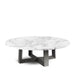 Large Round Coffee Table Glass Top & Natural Oak Frame-Cheshire Furniture Outlet