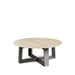 Small Round Coffee Table Glass Top & Natural Oak Frame-Cheshire Furniture Outlet