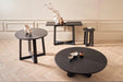 Large Round Coffee Table Glass Top & Natural Oak Frame-Cheshire Furniture Outlet