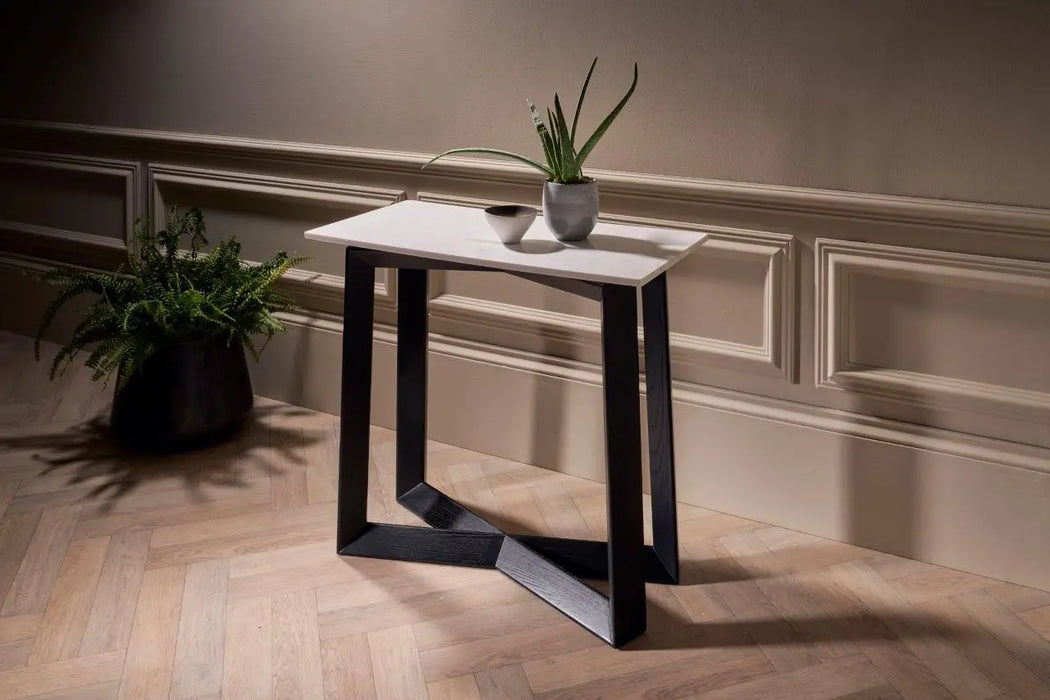 Small Console Table Clear Glass-Cheshire Furniture Outlet