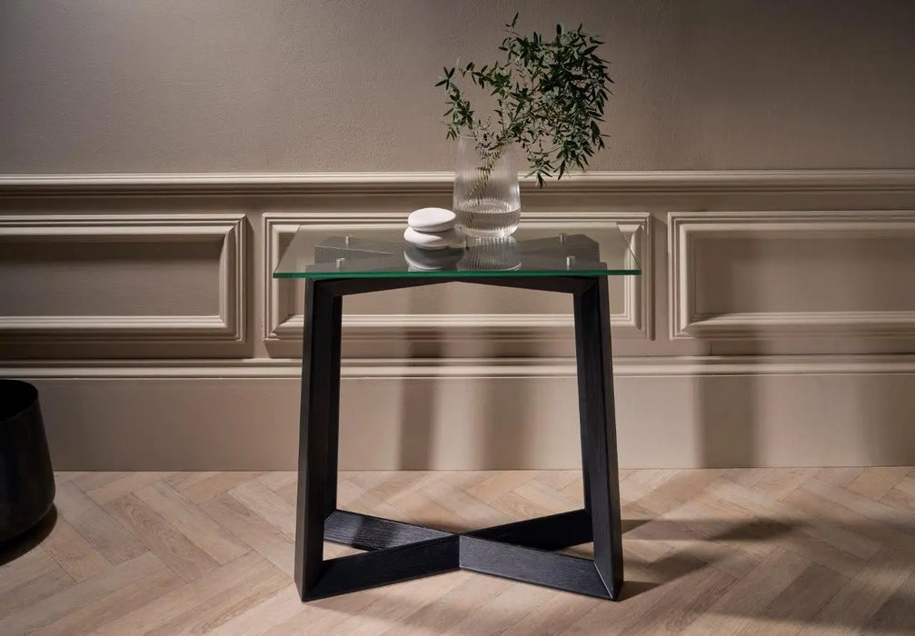 Small Console Table Clear Glass-Cheshire Furniture Outlet