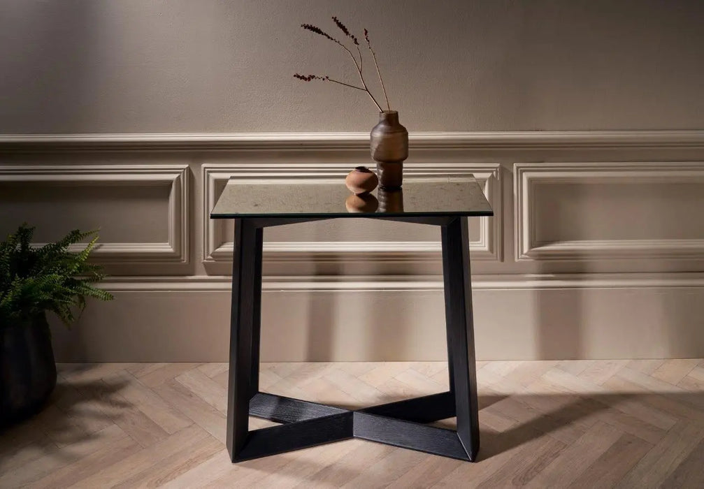 Small Console Table Clear Glass-Cheshire Furniture Outlet