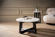 Small Round Coffee Table Glass Top & Natural Oak Frame-Cheshire Furniture Outlet