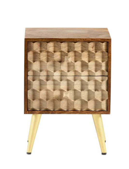 Edison 2 Drawer Side Table