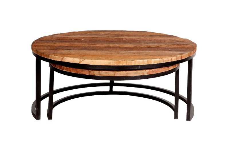 Railway Sleeper Coffee Tables - Set of 2