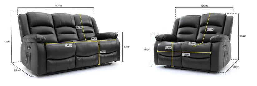 Alva Electric Recliner Sofa 3+2 Set