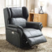 Slate Winged Back Recliner-Cheshire Furniture Outlet