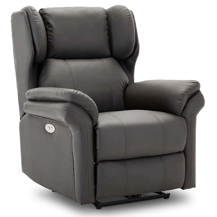 Slate Winged Back Recliner-Cheshire Furniture Outlet