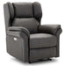 Slate Winged Back Recliner-Cheshire Furniture Outlet