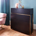 Federico Chests Of Two Drawers Black Oak Veneer-Cheshire Furniture Outlet