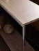 Clear Glass & Polished Frame Narrow Console Table-Cheshire Furniture Outlet