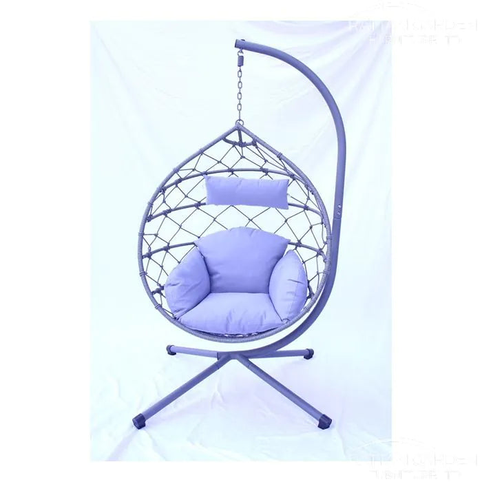 Cozy Deluxe Single Hanging Rattan Egg Chair