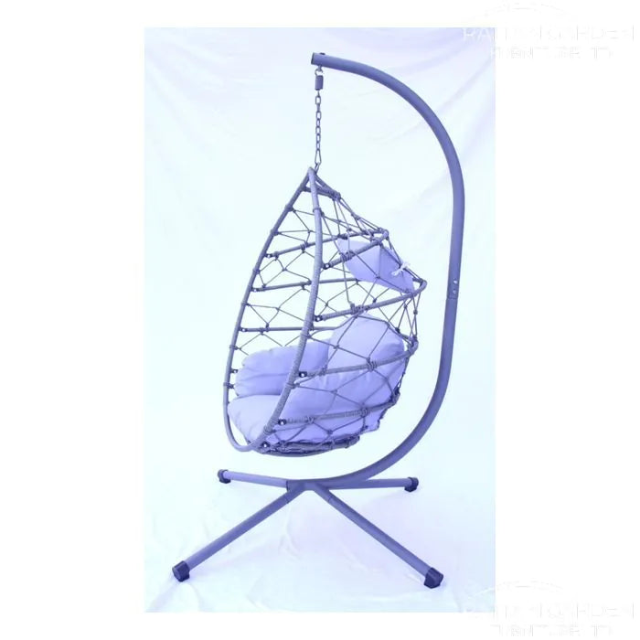 Cozy Deluxe Single Hanging Rattan Egg Chair
