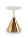 Iona Round Side Tables Brass Brushed-Cheshire Furniture Outlet