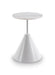 Iona Round Side Table Brass Cone Base With Pedestal & Clear Glass Top-Cheshire Furniture Outlet
