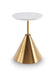 Iona Round Side Tables Brass Brushed-Cheshire Furniture Outlet