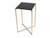 Iris Lamp Stand Clear Glass Top & Brass Frame-Cheshire Furniture Outlet