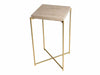 Iris Lamp Stand Clear Glass Top & Brass Frame-Cheshire Furniture Outlet