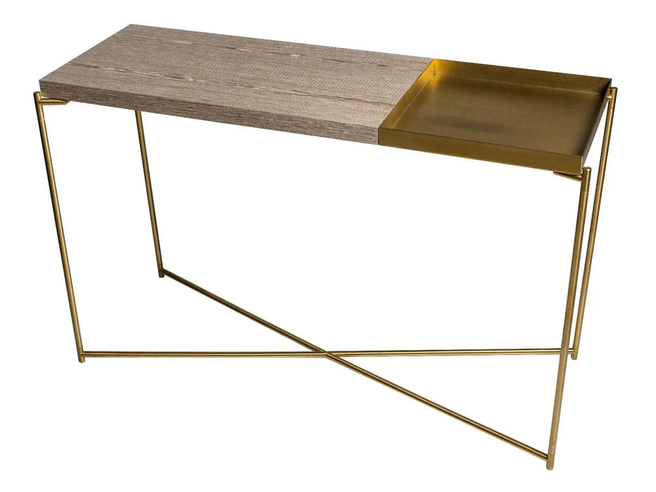 Iris Large Console Table Combo Top Small Tray-Cheshire Furniture Outlet