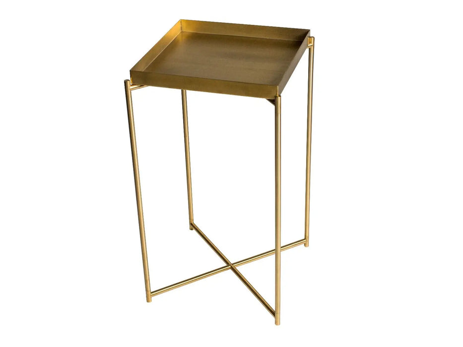 Iris Lamp Stand Brass Tray Top & Brass Frame Console Table-Cheshire Furniture Outlet