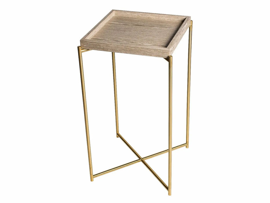 Iris Lamp Stand Brass Tray Top & Brass Frame Console Table-Cheshire Furniture Outlet