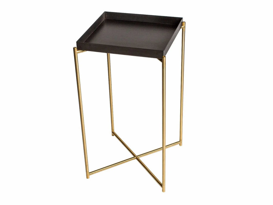 Iris Lamp Stand Brass Tray Top & Brass Frame Console Table-Cheshire Furniture Outlet