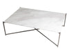 Rectangular Coffee Table Clear Glass Top & Brass Frame-Cheshire Furniture Outlet