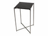 Iris Lamp Stand Clear Glass Top & Brass Frame-Cheshire Furniture Outlet