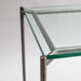 Rectangular Coffee Table Clear Glass Top & Brass Frame-Cheshire Furniture Outlet