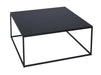 Kensal Square Coffee Table Glass Top & Polished Base-Cheshire Furniture Outlet