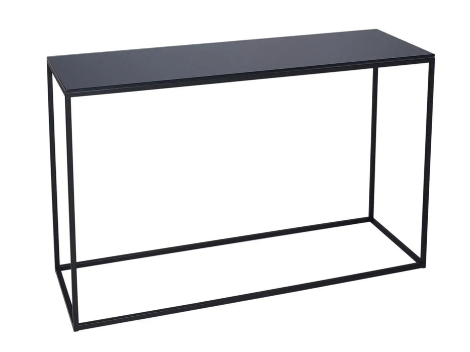 Kensal Console Table With White Glass-Cheshire Furniture Outlet